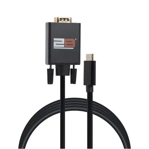 2B Type C To Vga Cable 1.8M