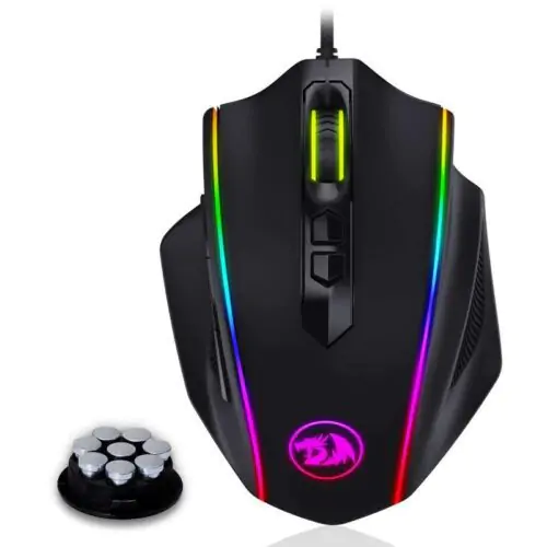 Redragon M720 Vampire Rgb Gaming Mouse, 10,000 Dpi Wired Optical Gaming Mouse, Ergonomic Comfortable Grip With Macro