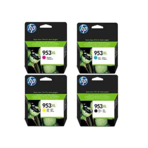 Hp 953 Xl Black + 953 Xl Tri Color Ink Cartridge